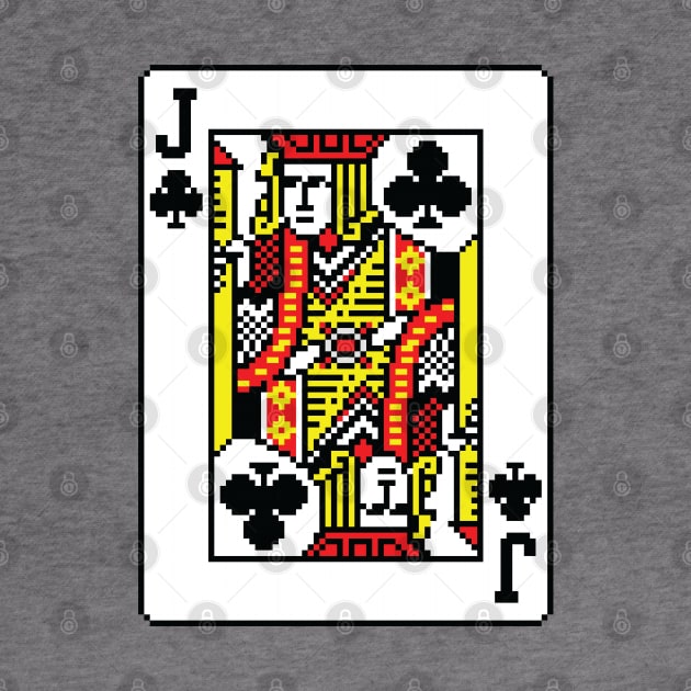 Jack of Clubs Pixel Art by inotyler